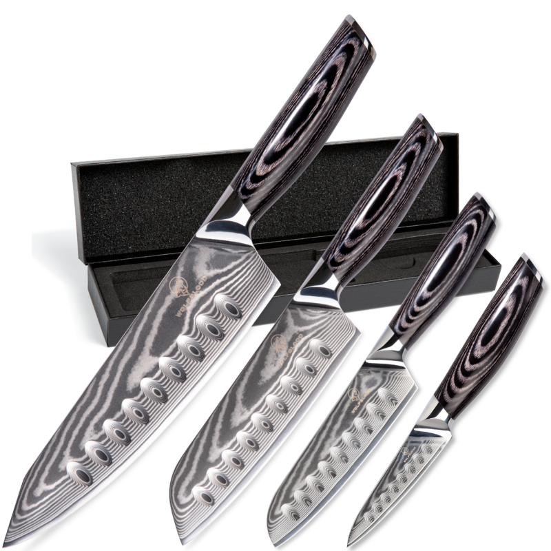 Damastmesserset LH Lifestyle Damastmesser Messerset Küchenmesser Set.png